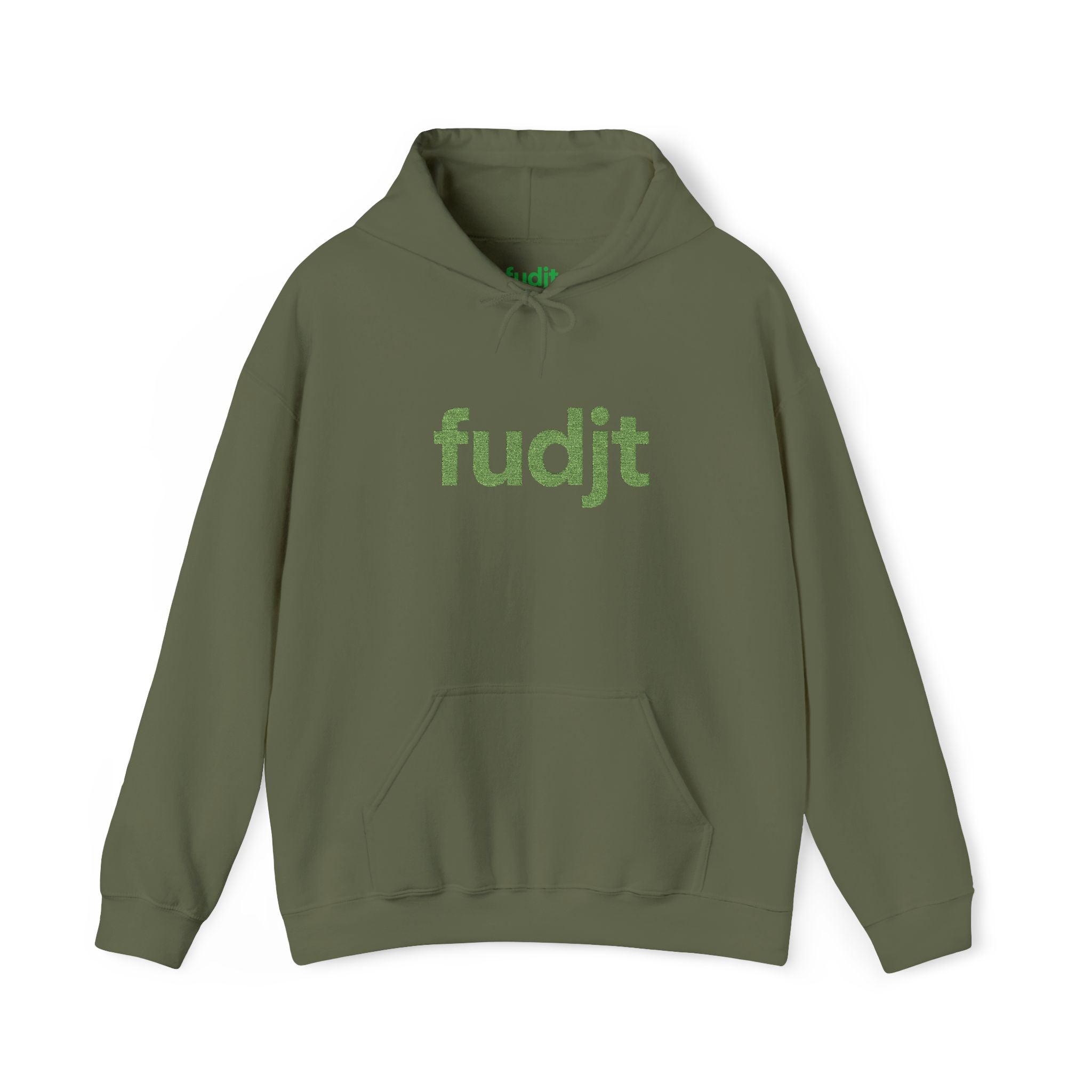 Green fudjt Embroidered Heavy Blend Hooded Sweatshirt | 15 Colors | Stand For Something