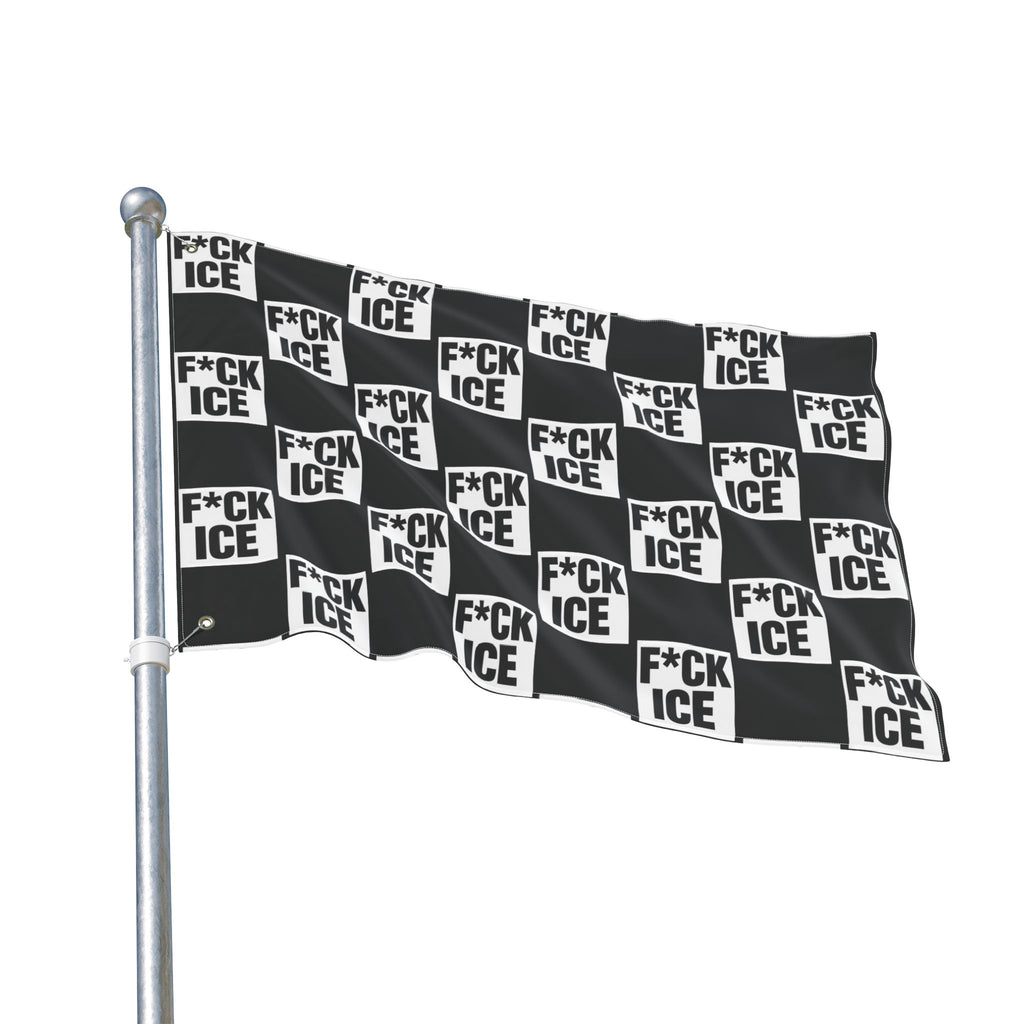 F*CK ICE Protest Flag | Black 24" x 36"