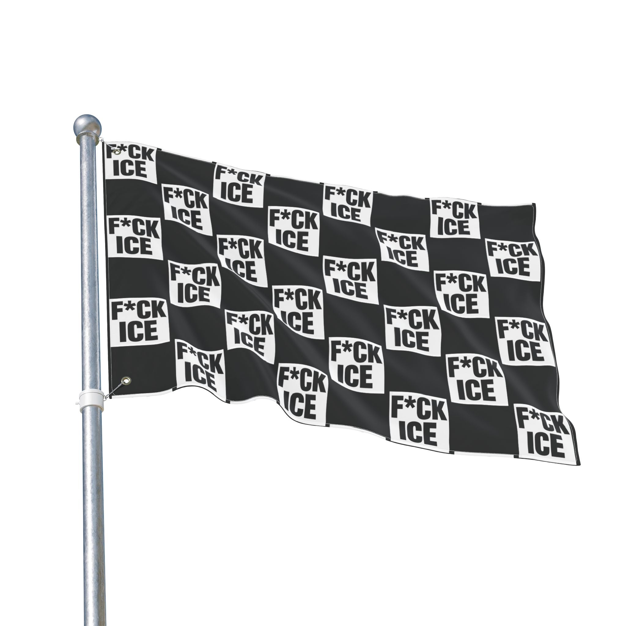 F*CK ICE Protest Flag | Black 24" x 36"