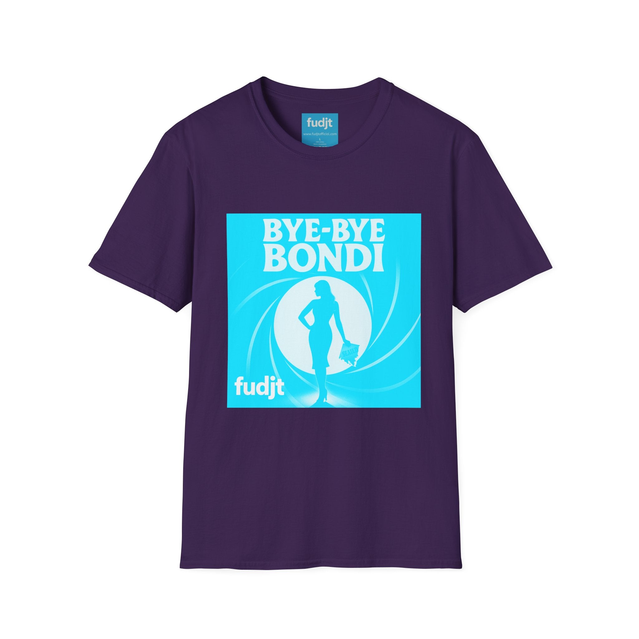 Bye-Bye Bondi | Blue Smoke Screen Retro fudjt Tee | 15 Colors