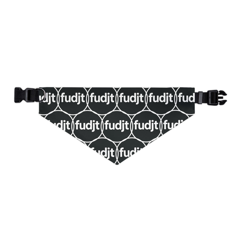 Black fudjt Unbroken Chain 2.5  Bandana Collar for Dogs, Cats & More | 4 Sizes