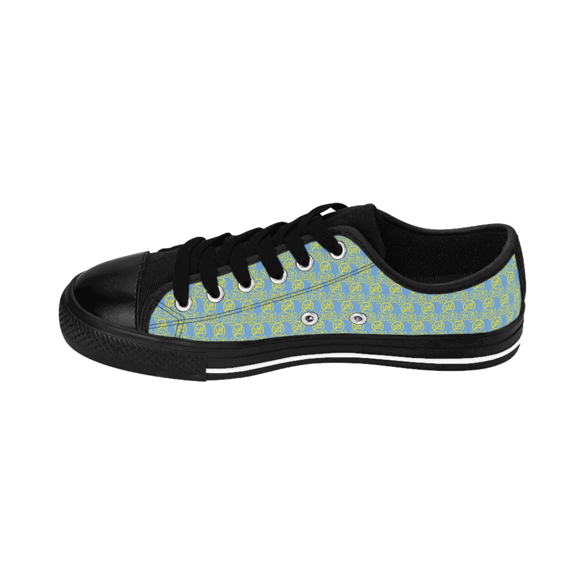 Light Blue Golden fudjt No Kings Street Style Sneakers | Women & Girls All Over .5 Low Top