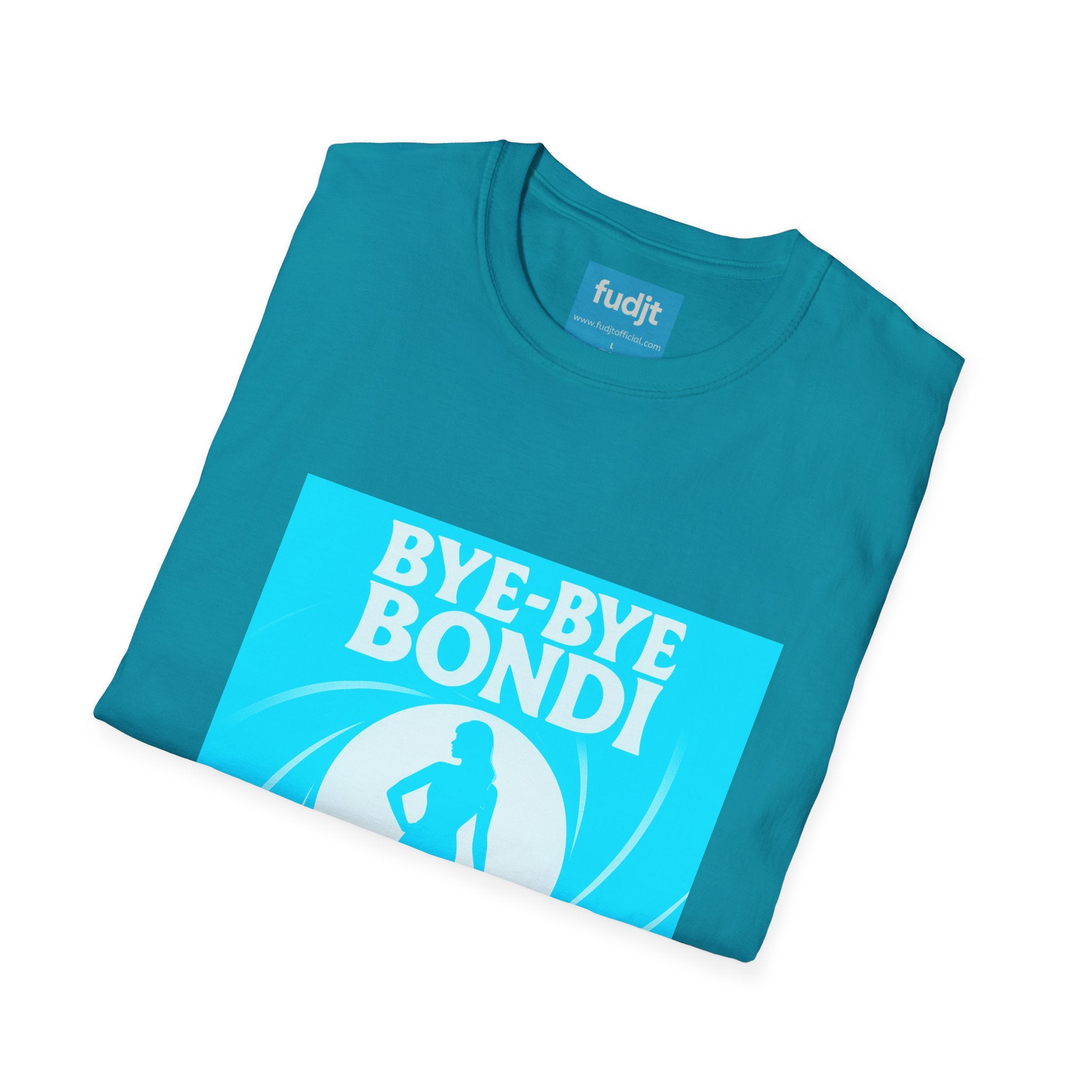 Bye-Bye Bondi | Blue Smoke Screen Retro fudjt Tee | 15 Colors