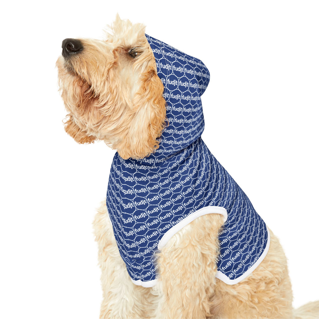 Dark Blue fudjt Pet Hoodie | Unbroken Chain 1.25 | 7 Sizes