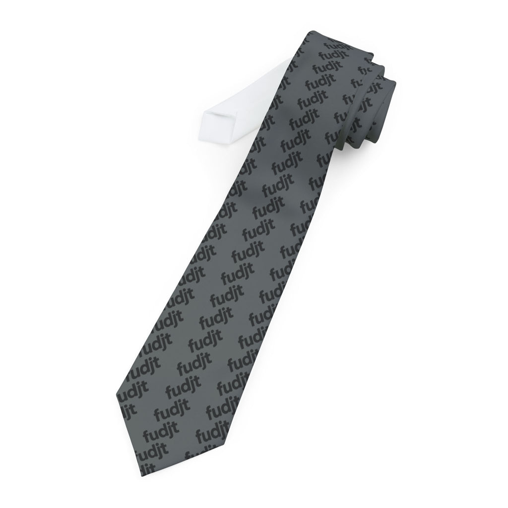 Dark Gray Black fudjt 45-50 Fine Necktie