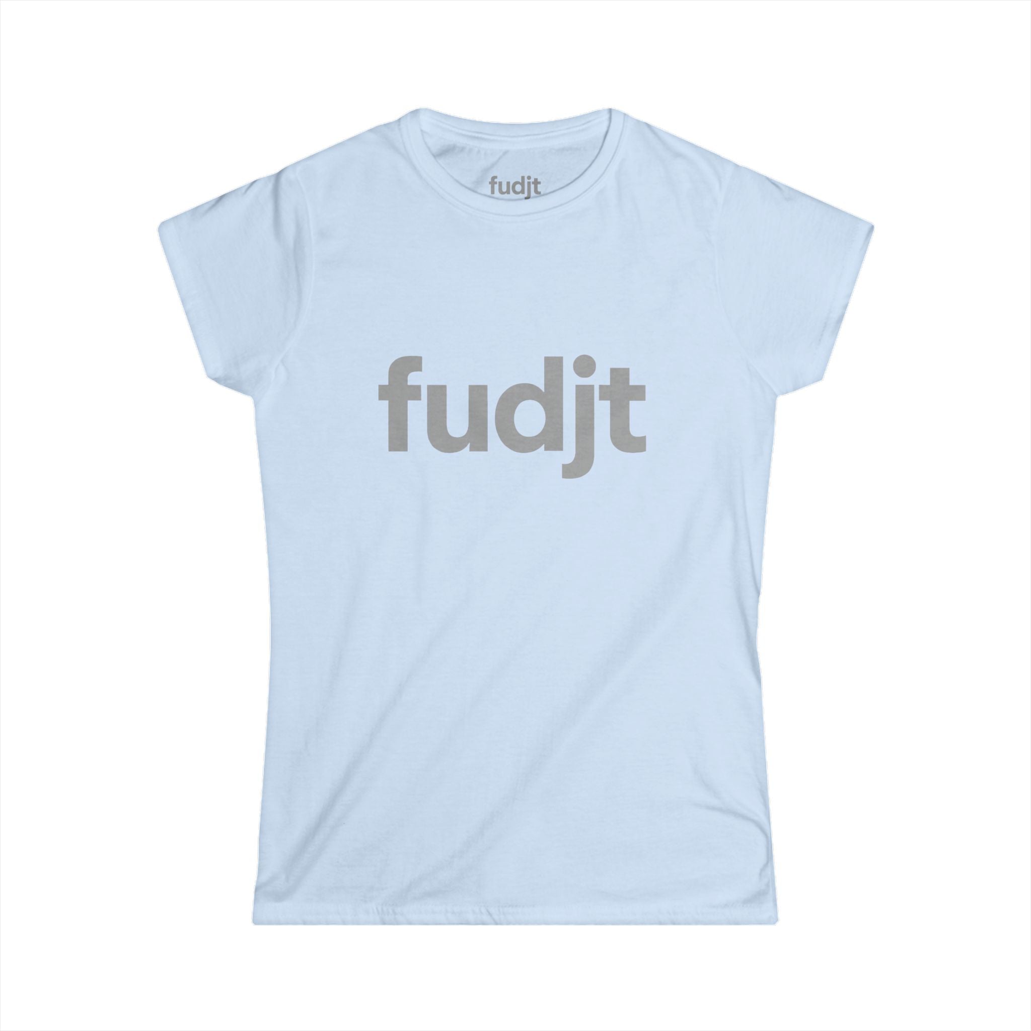 Women's Gray fudjt logo Comfy Stylie Tee | 12 Colors