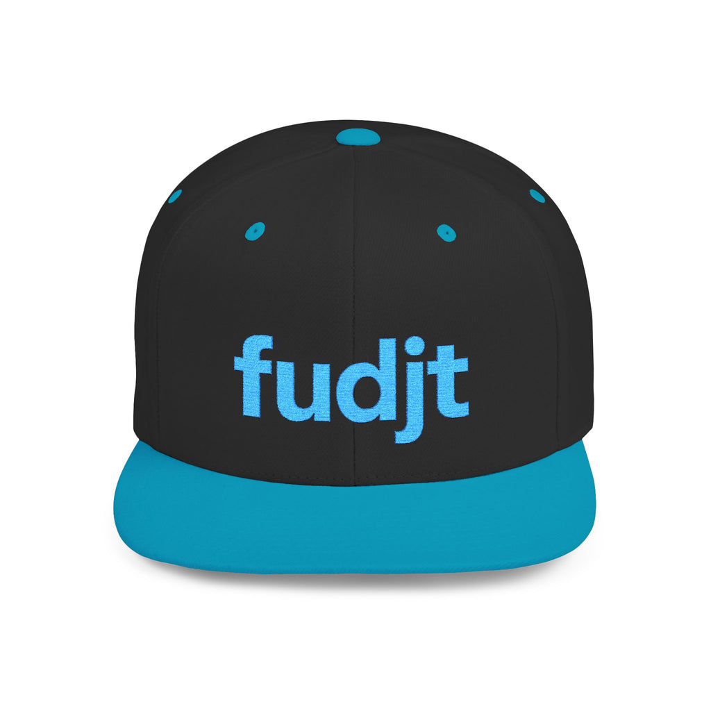 Stylish Flat Bill Snapback Turquoise fudjt Streetwear Logo Cap | 12 Colors