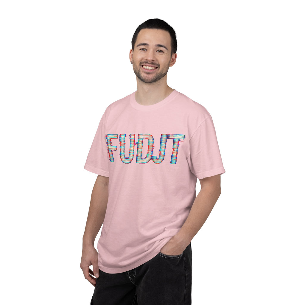 FUDJT Glitch Front & No Crown Back Premium Heavyweight Tee | 15 Colors