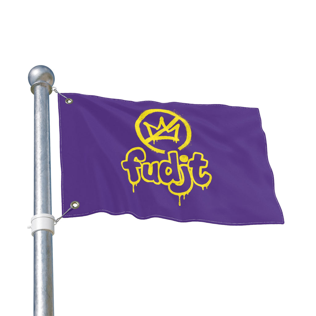 Golden fudjt No Kings Purple Flag | 3 Sizes