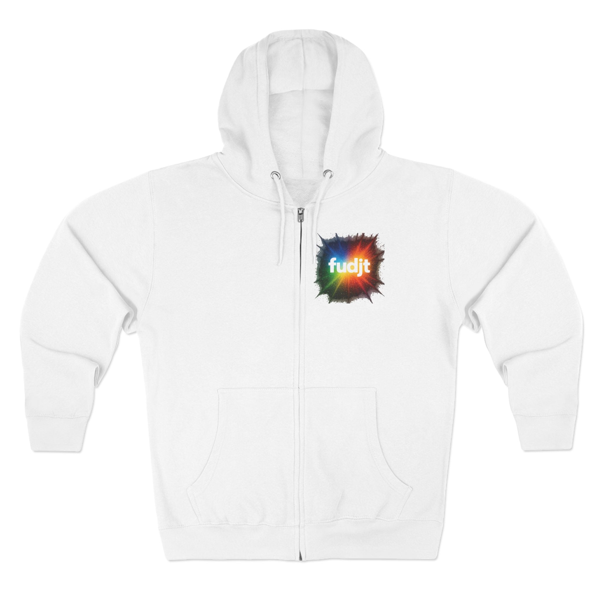 fudjt Burst of Empowerment Zip Hoodie | Front & Back Graphic | 8 Colors