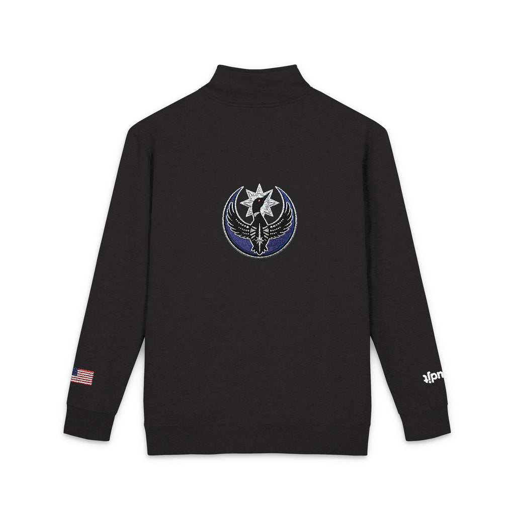 MN Rebel Loon Especial Embroidered Quarter-Zip Fleece Pullover | Black fudjt
