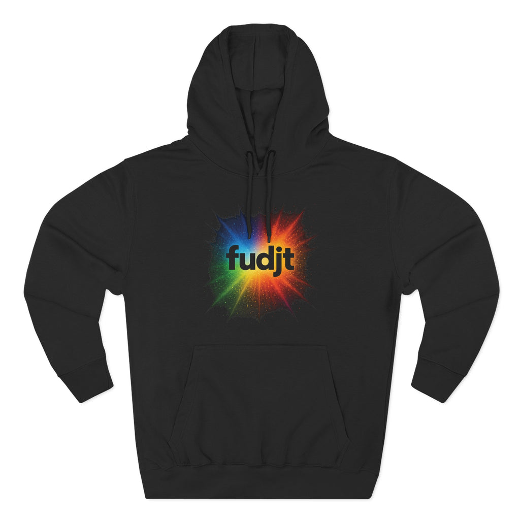fudjt Burst of Empowerment Hoodie – Premium Fleece Pullover with Explosion of Color | 14 Colors