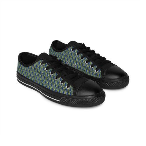 Dark Blue Golden fudjt No Kings Street Style Sneakers | Women & Girls All Over .5 Low Top