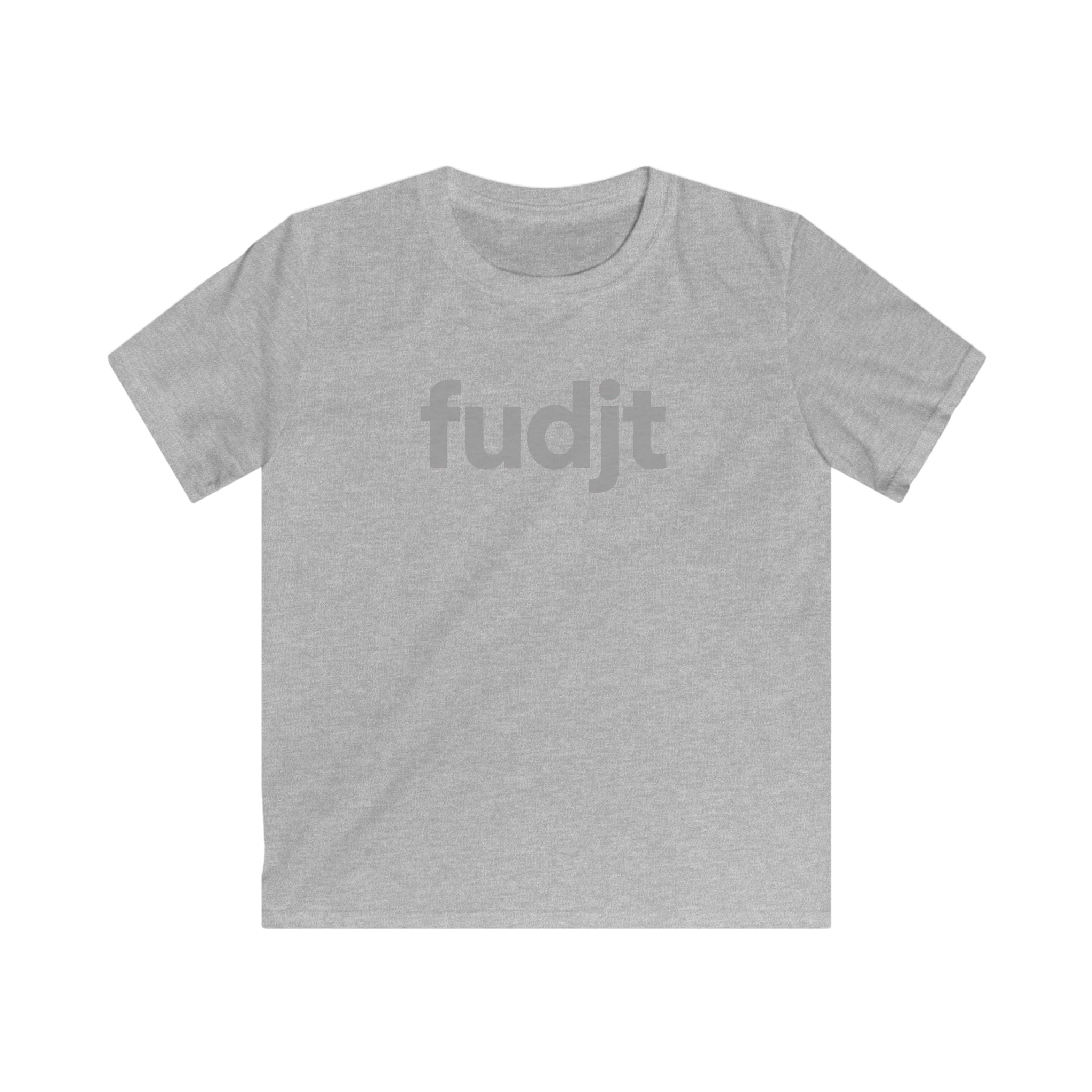 Trendy Kids Cool Gray fudjt Logo Tee | 5 Colors