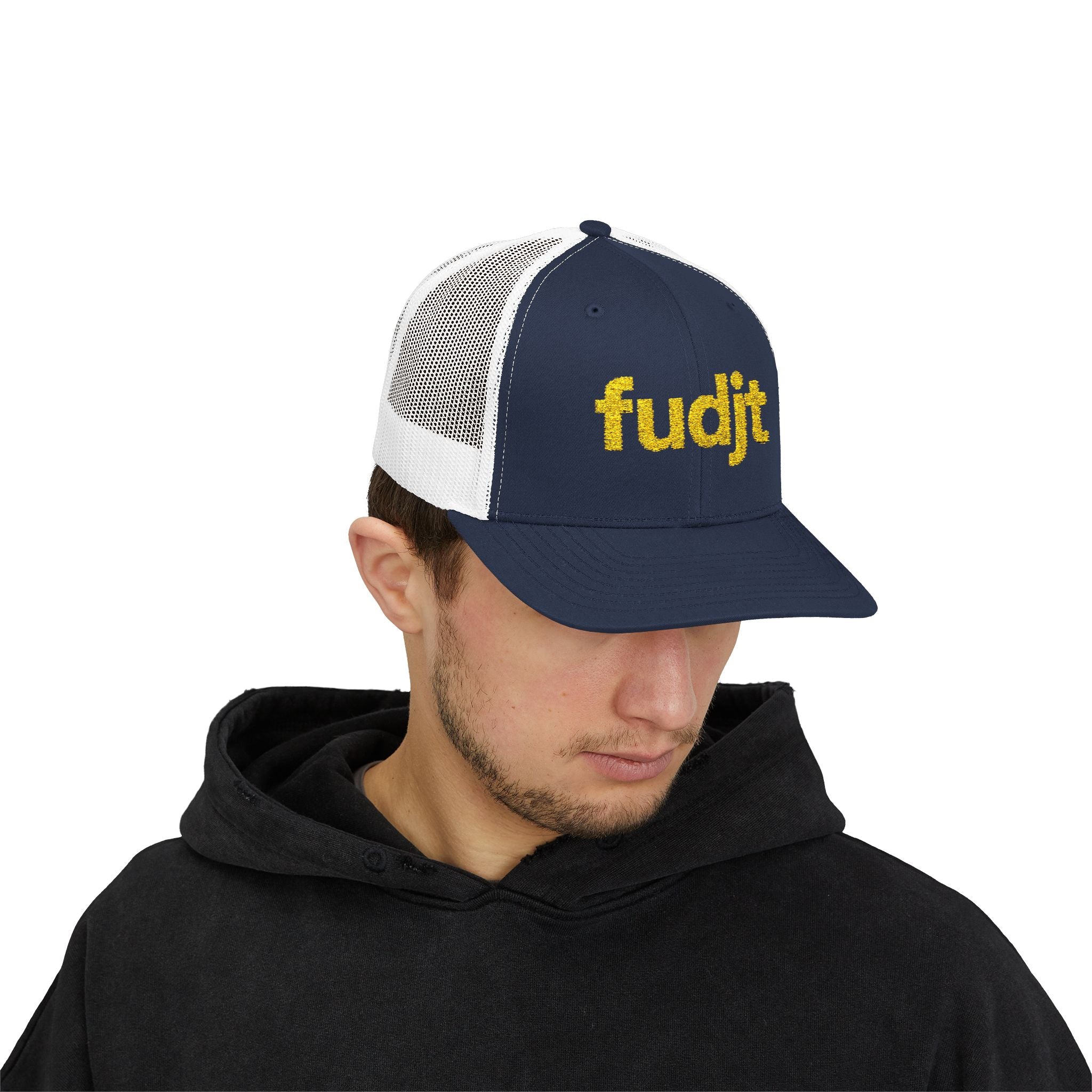 Gold fudjt logo Snapback Trucker Cap | 6 Colors