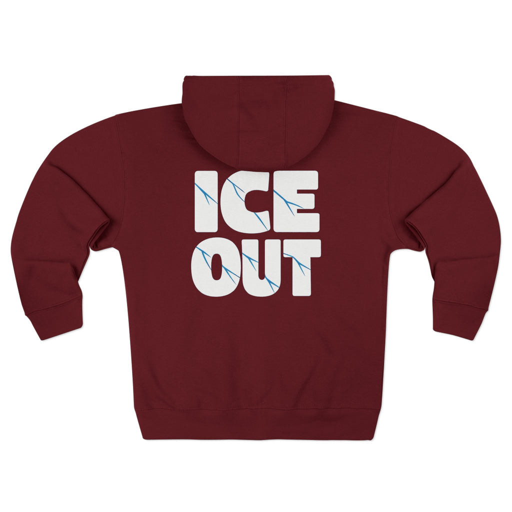 ICE Out fudjt Zip Hoodie | Front & Back Graphic | 7 Colors