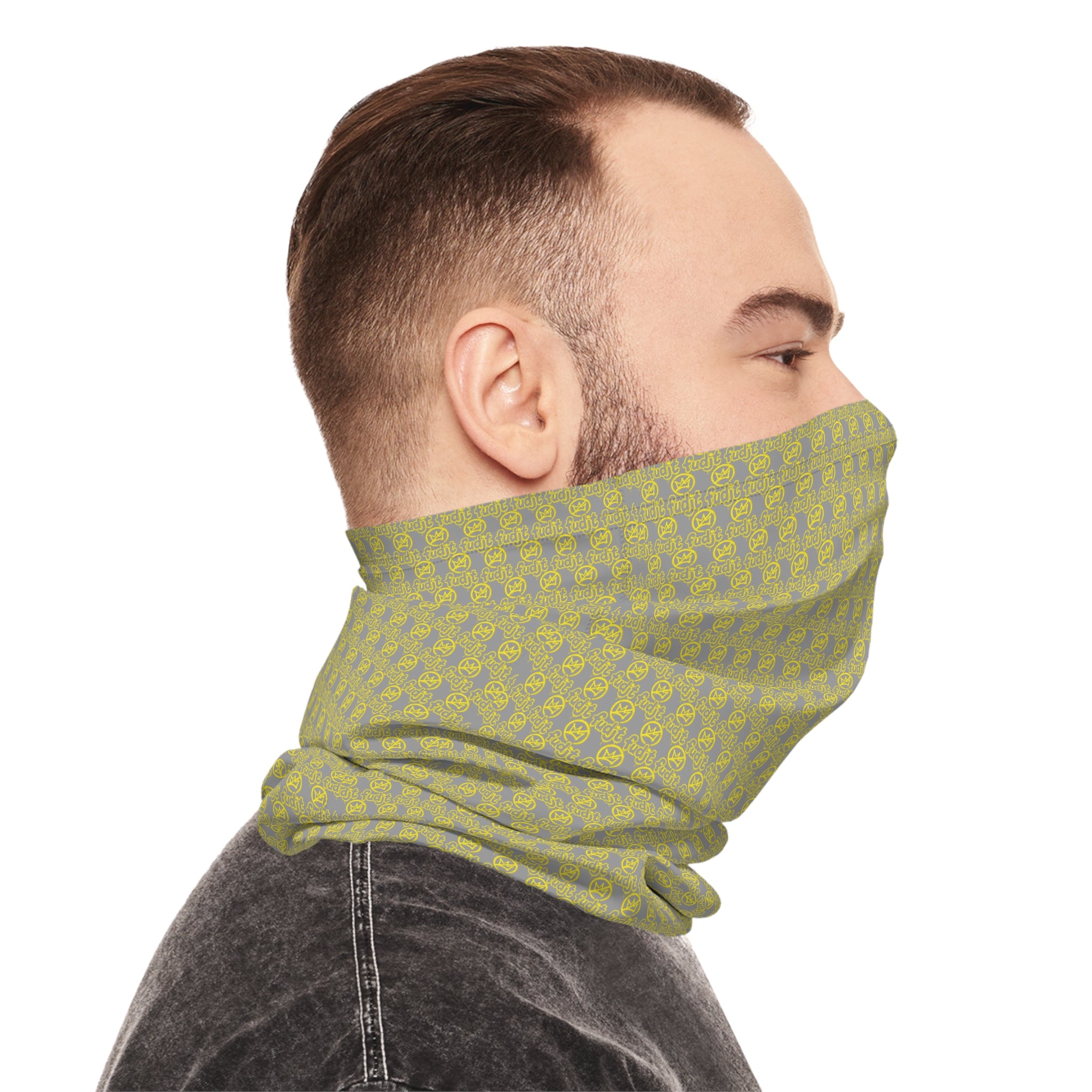 Gray Golden fudjt No Kings .5 Neck Gaiter