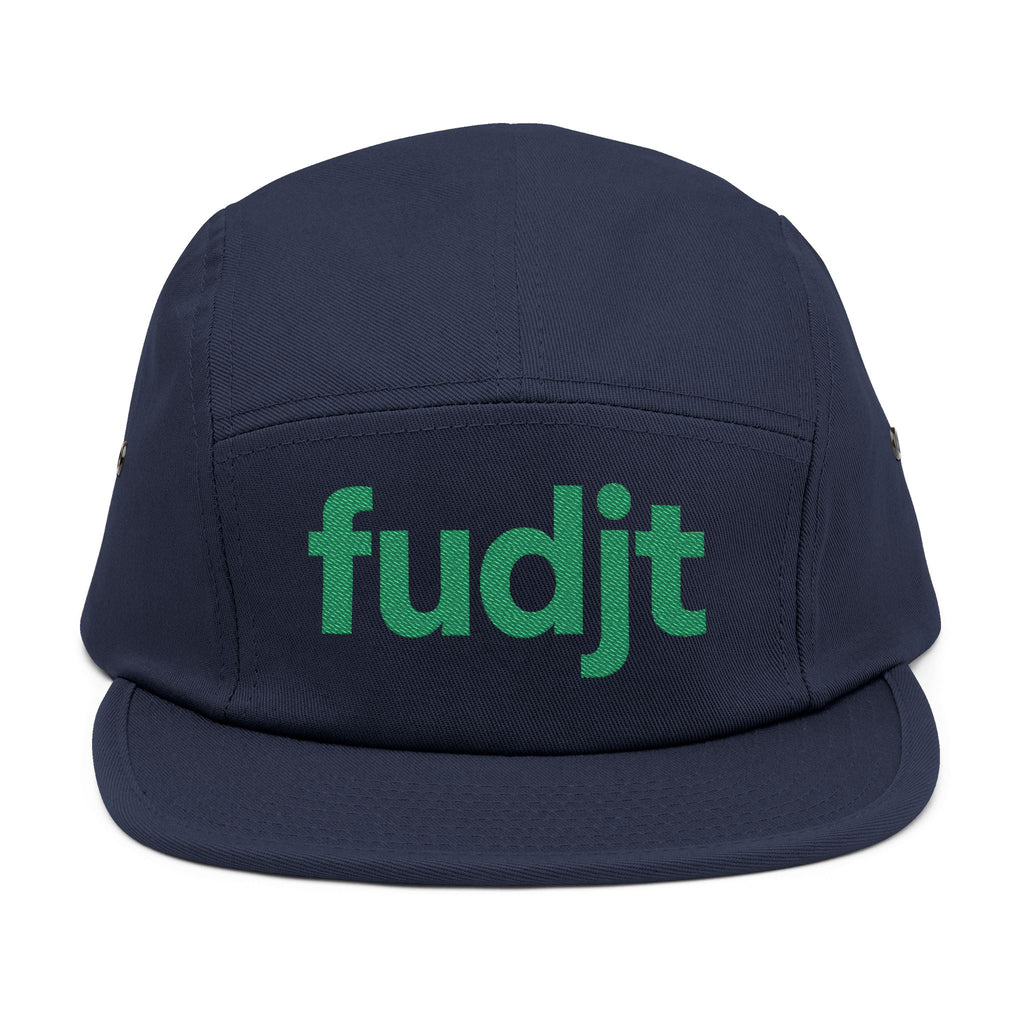 Embroidered 5 Panel Cap - Green fudjt Logo - 7 Colors