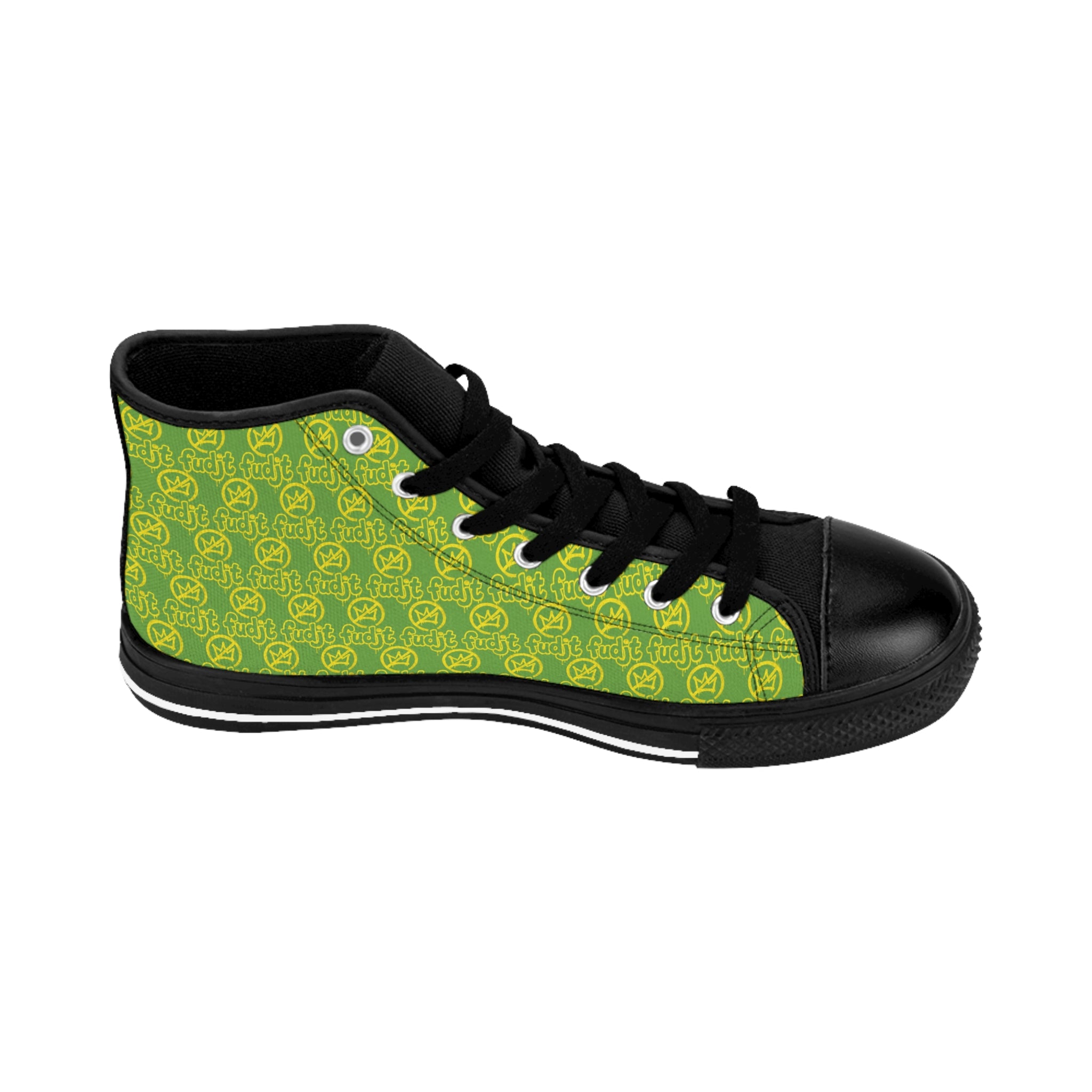 Green Golden fudjt No Kings Street Style Sneakers | Men & Boys 1 High Top