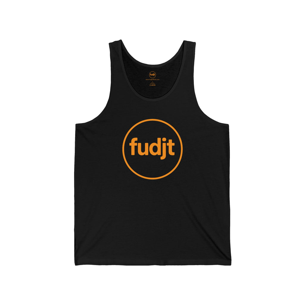 Orange fudjt Circle Jersey Tank | Front & Back Graphic | 4 Colors