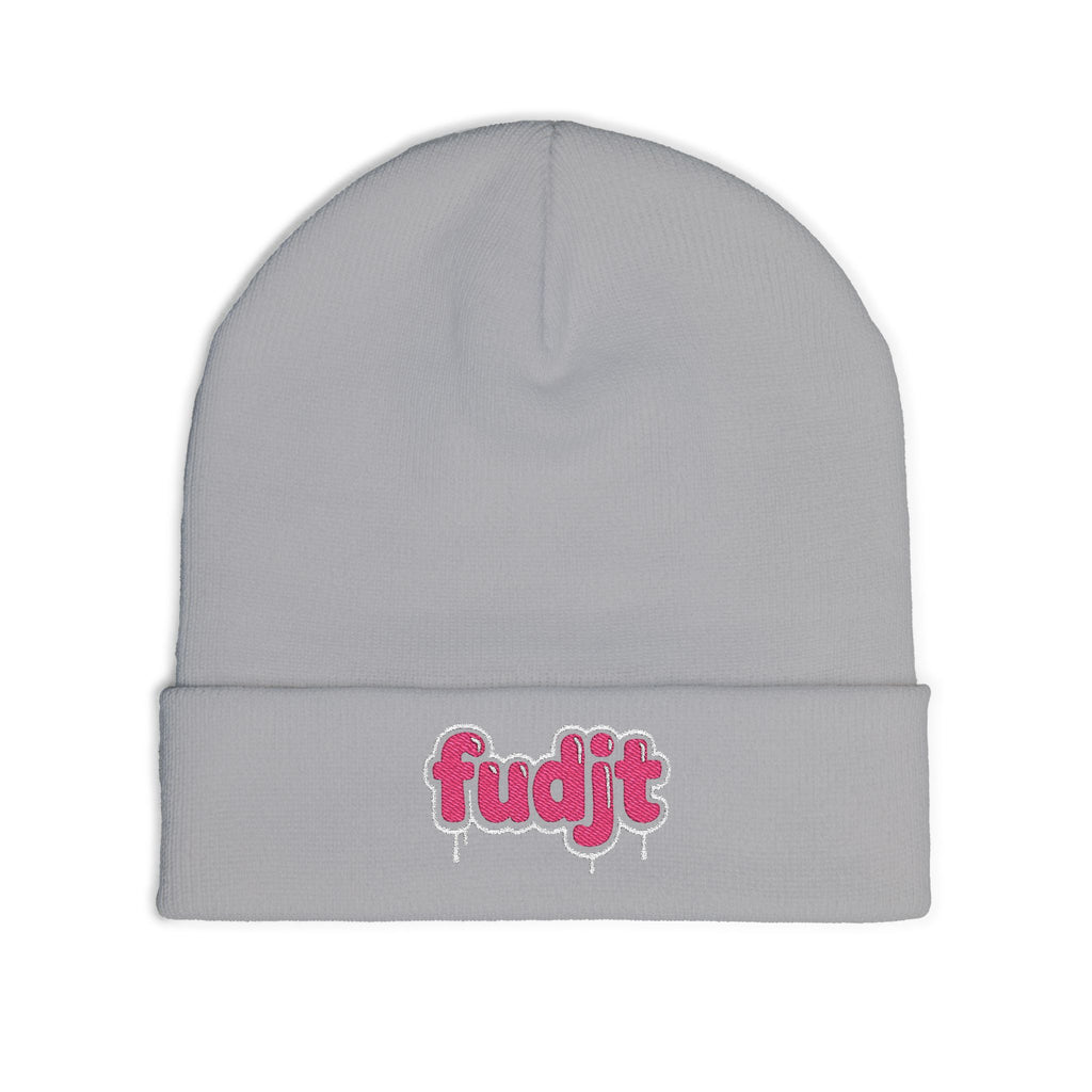fudjt Knit Beanie | Pink Drip | 5 Colors