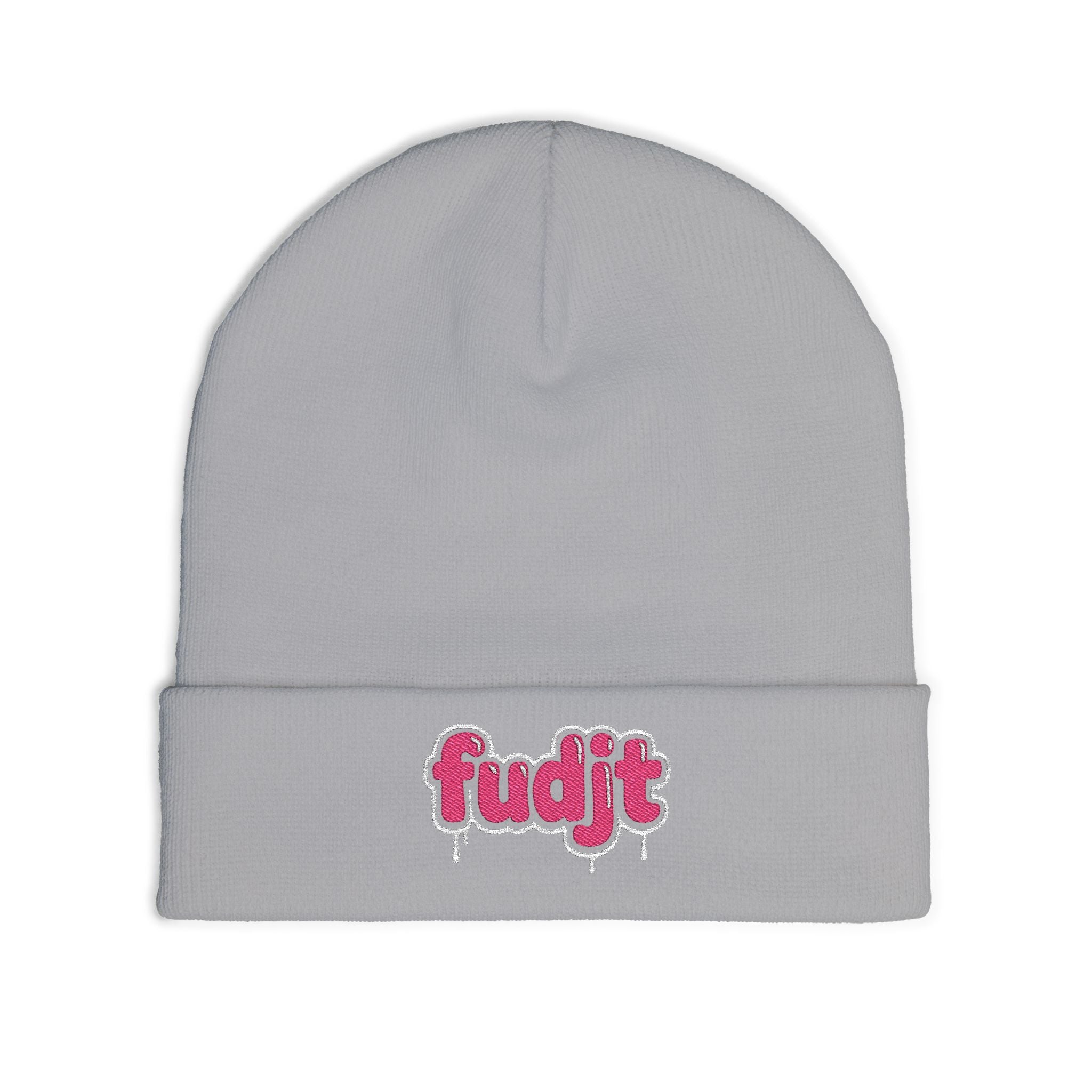 fudjt Knit Beanie | Pink Drip | 5 Colors
