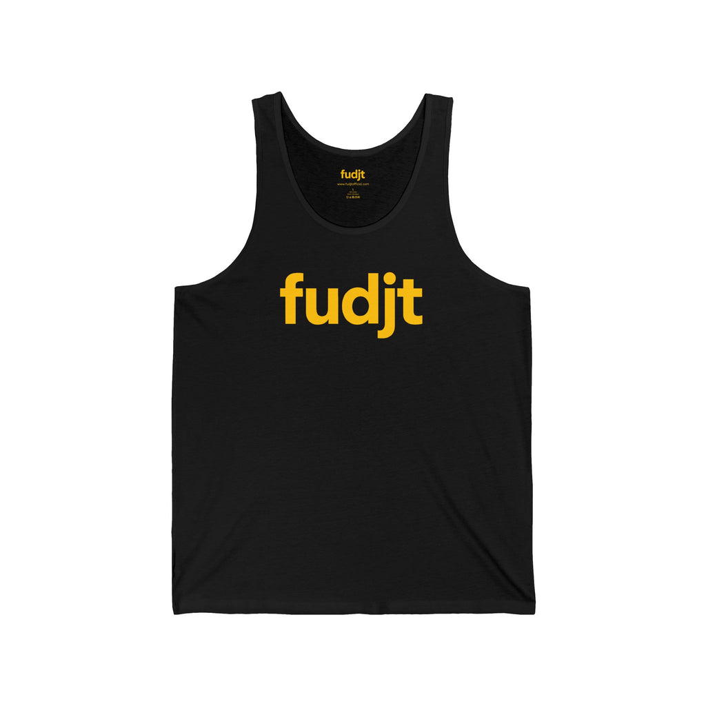 Gold fudjt logo - Unisex Jersey Tank | 6 Colors