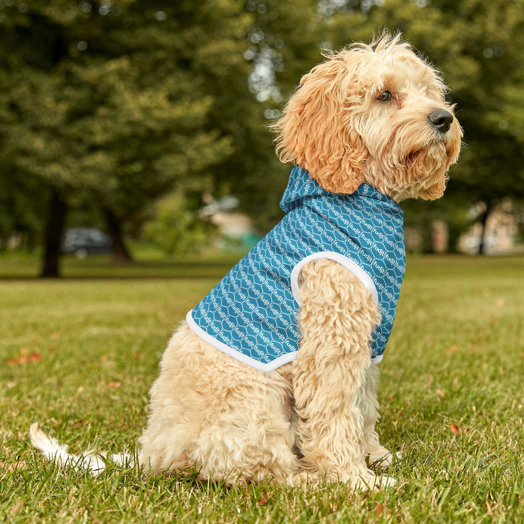 Turquoise fudjt Pet Hoodie | Unbroken Chain 1.25 | 7 Sizes