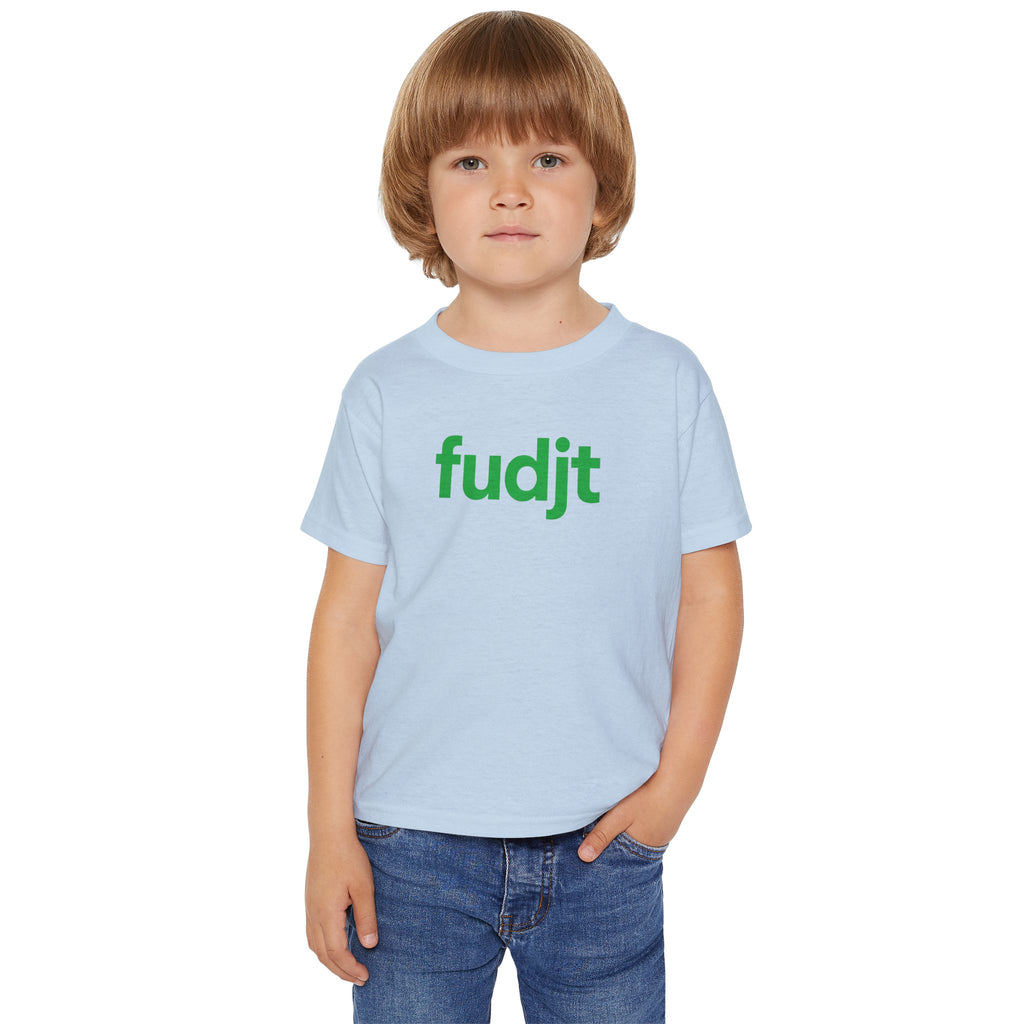 Toddler T-Shirt with Green Fudjt Design | 6 Colors