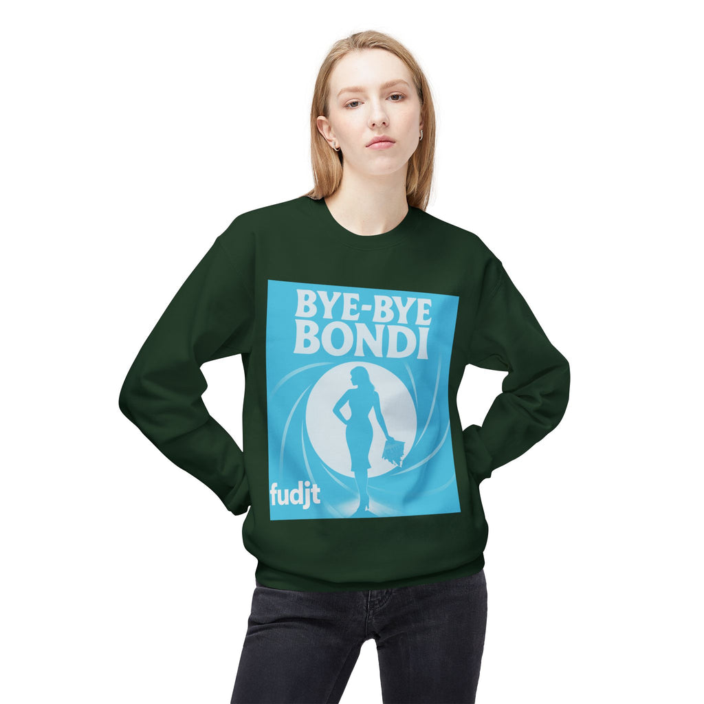BYE-BYE BONDI | Blue Smoke Screen Retro fudjt Crewneck Sweatshirt | 14 Colors