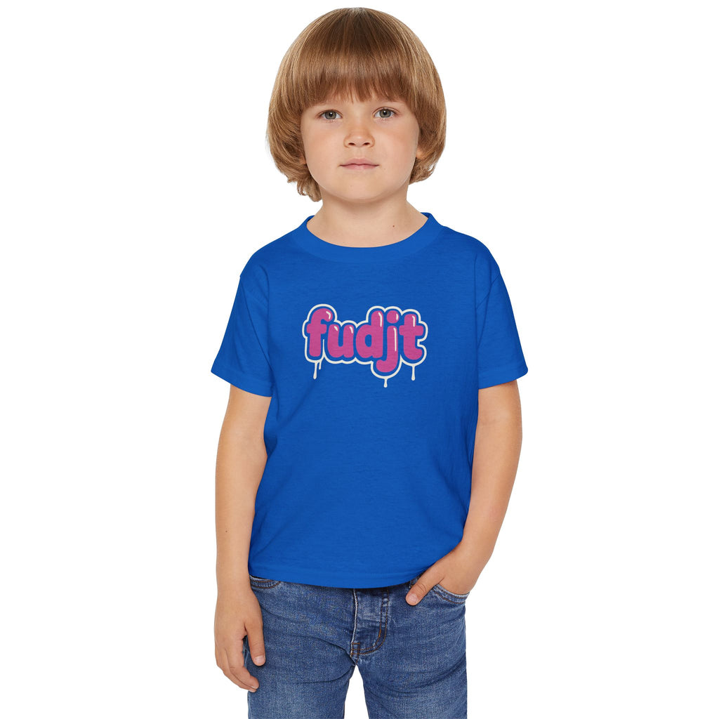 fudjt Toddler Tee with Pink Drip Design | 6 Colors