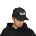 White fudjt logo Snapback Trucker Cap | 6 Colors