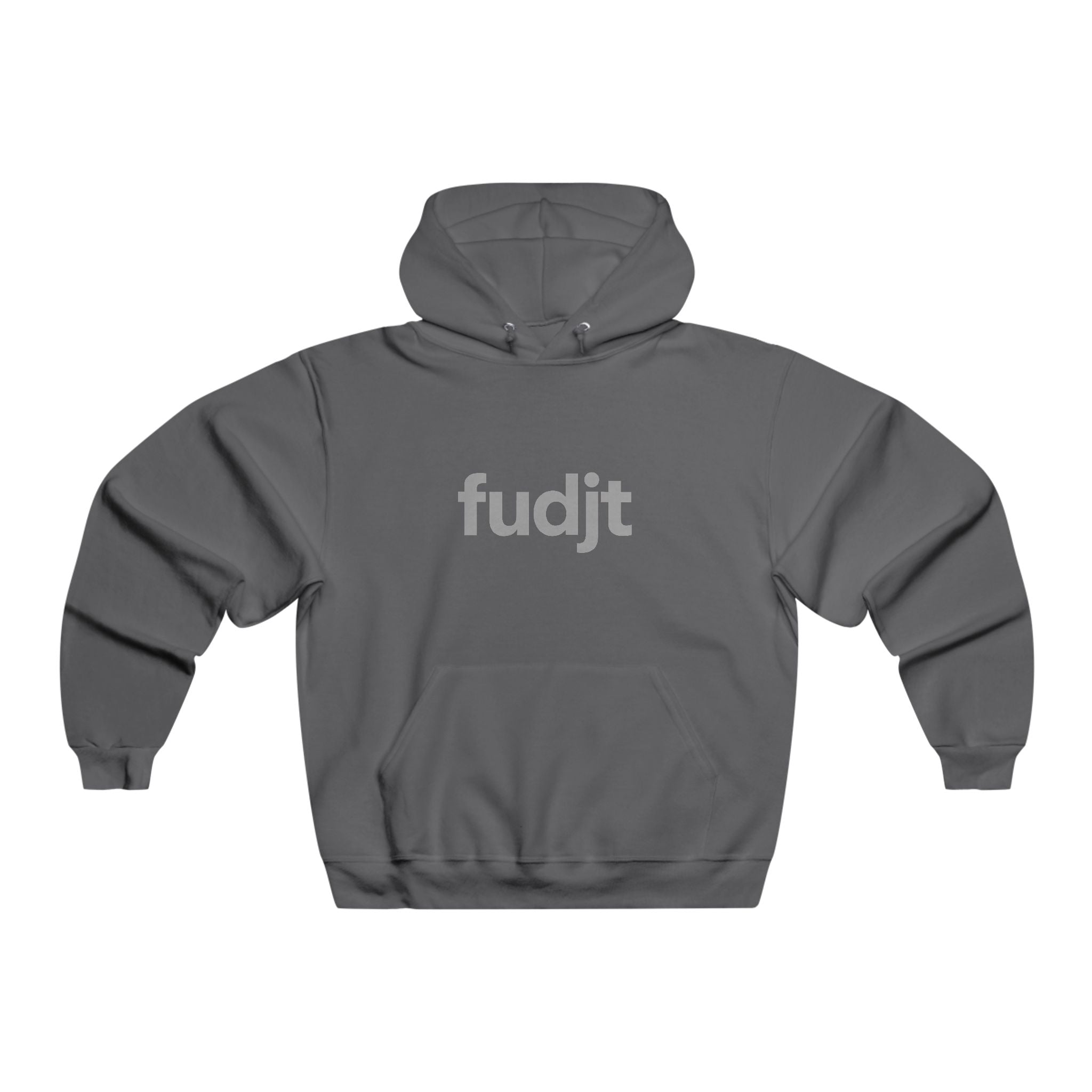 fudjt Hooded Sweatshirt | Gray Logo, Super Cozy Hoodie | 7 Colors
