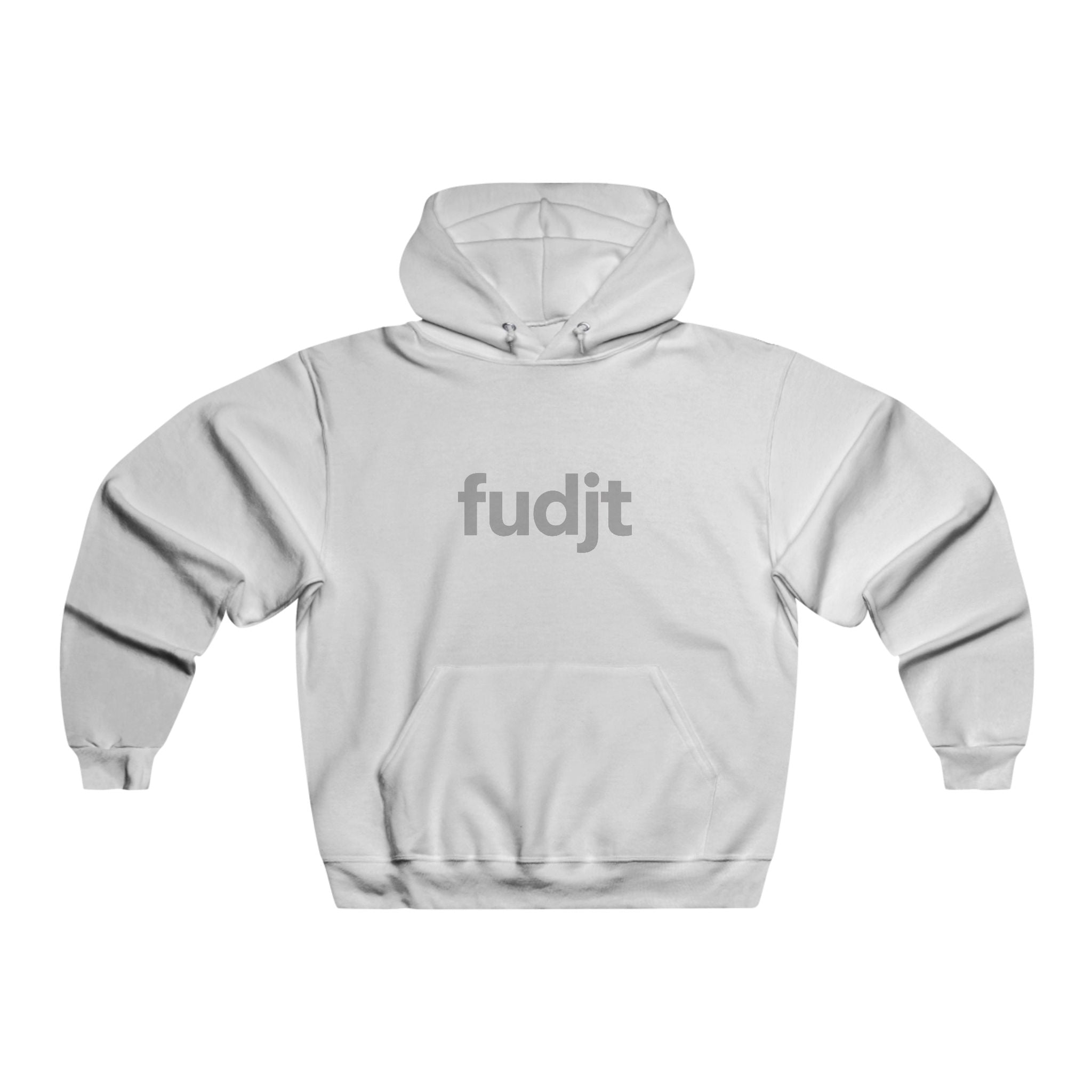 fudjt Hooded Sweatshirt | Gray Logo, Super Cozy Hoodie | 7 Colors