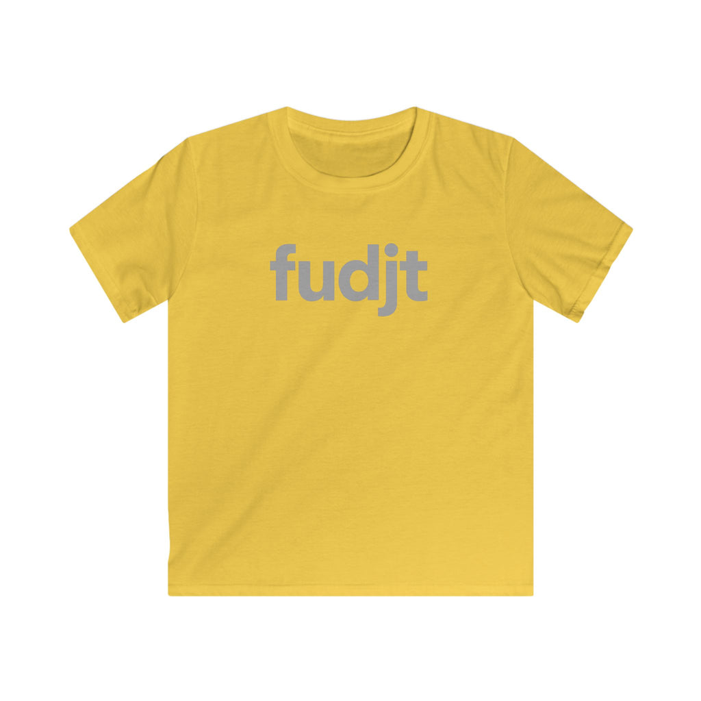 Trendy Kids Cool Gray fudjt Logo Tee | 5 Colors