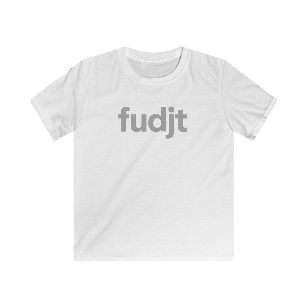 Trendy Kids Cool Gray fudjt Logo Tee | 5 Colors