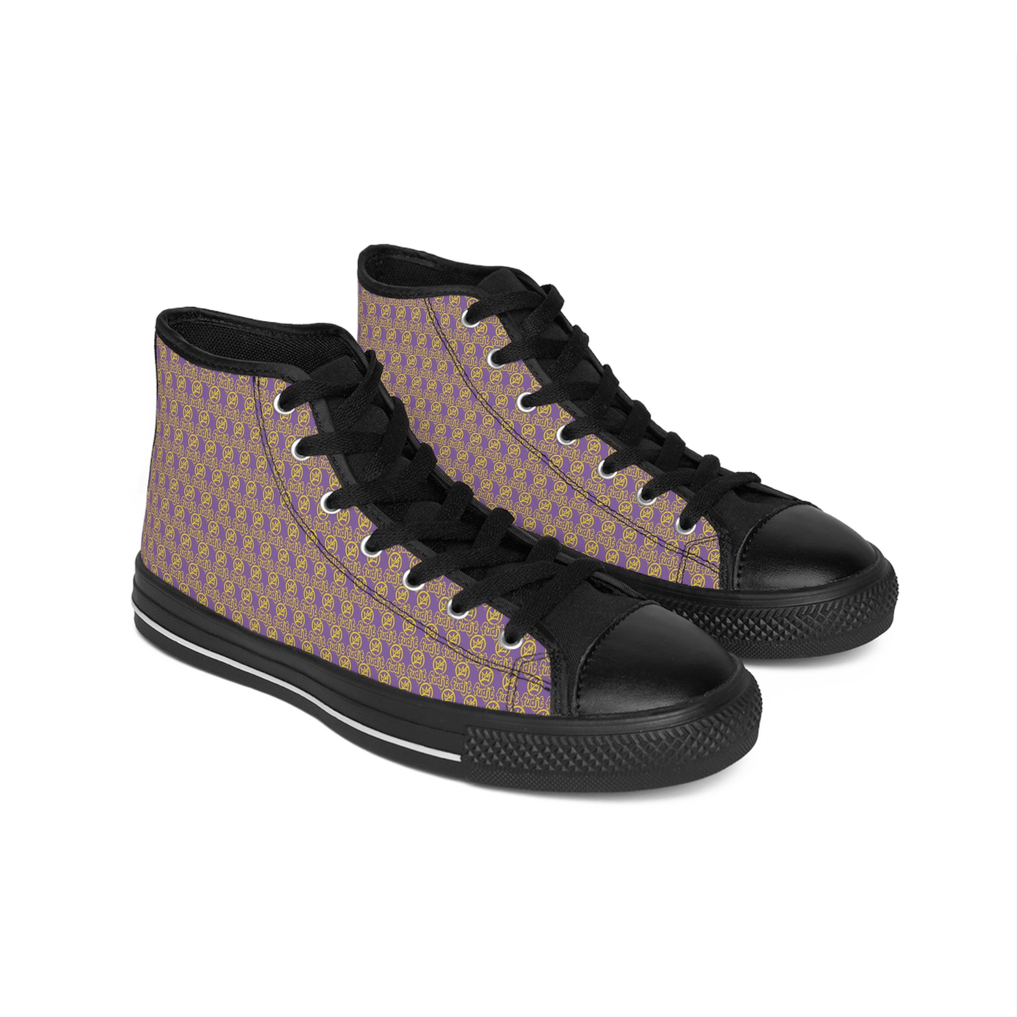 Light Purple Golden fudjt No Kings Street Style Sneakers | Women & Girls .5 High Top