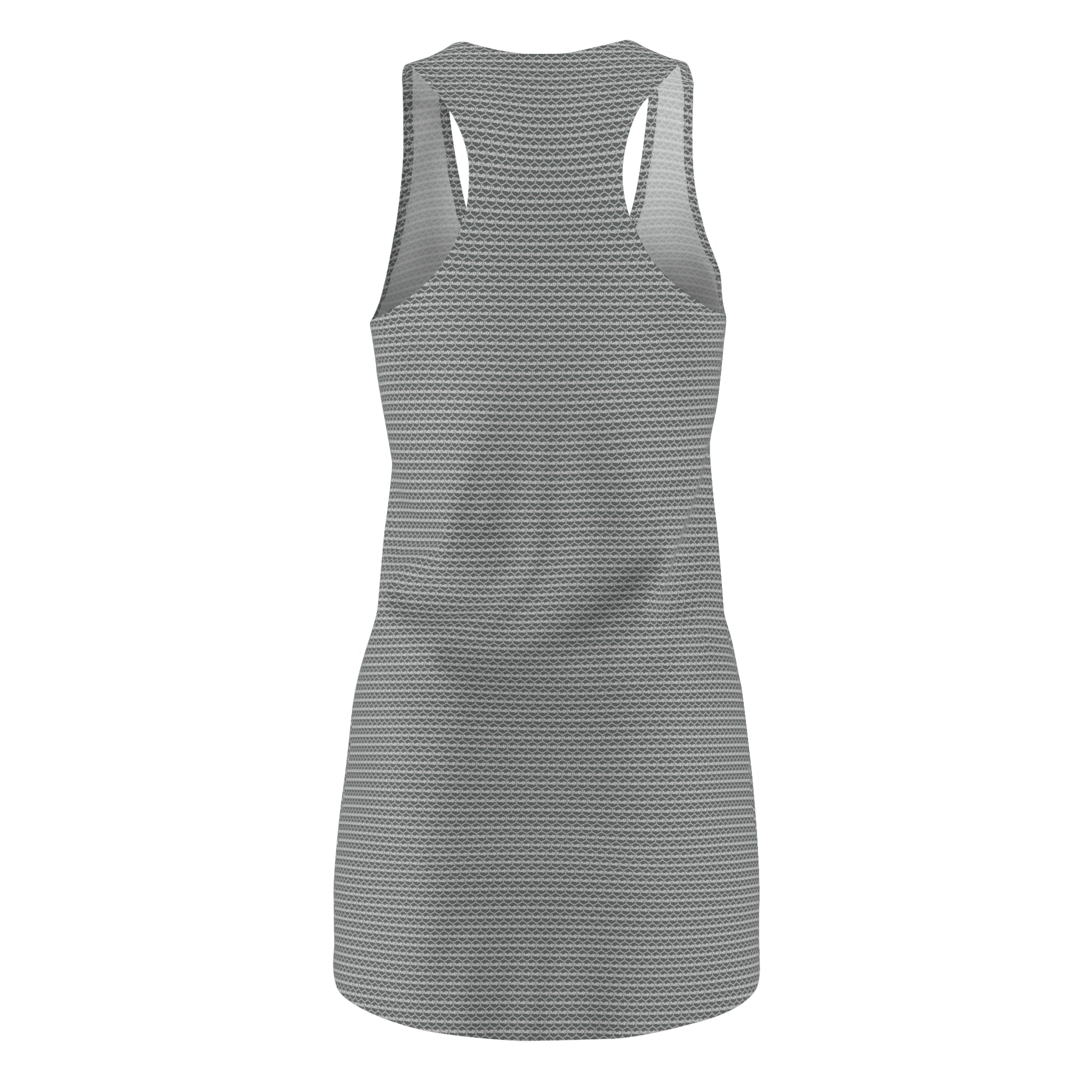 Dark Gray fudjt Unbroken Chain .5 Chic Racerback Dress