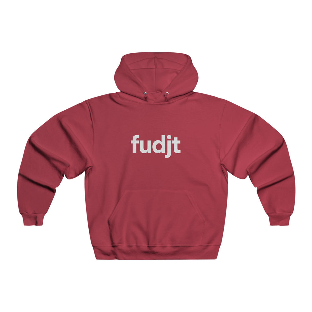 fudjt Hooded Sweatshirt | White Logo, Super Cozy Hoodie | 7 Colors