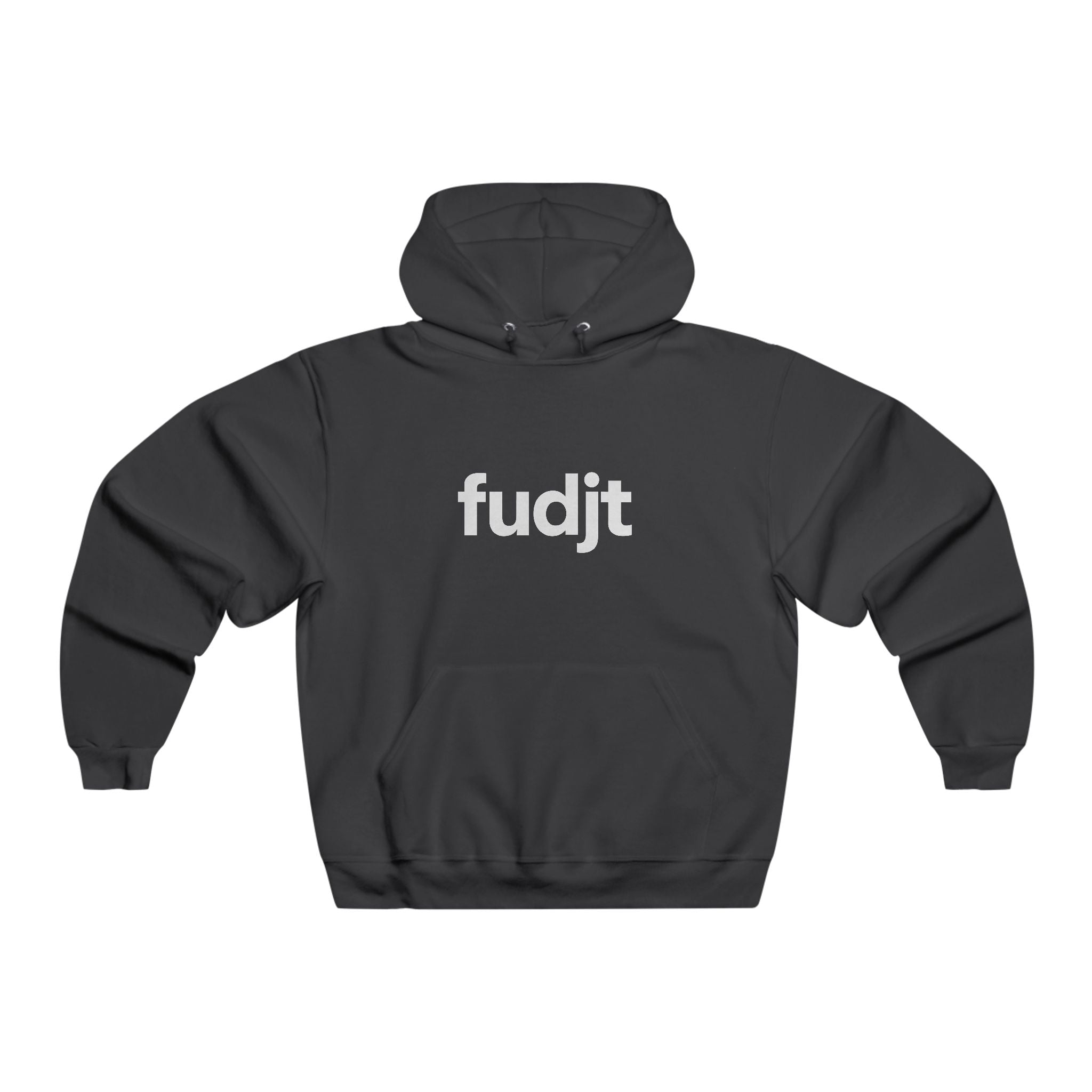 fudjt Hooded Sweatshirt | White Logo, Super Cozy Hoodie | 7 Colors