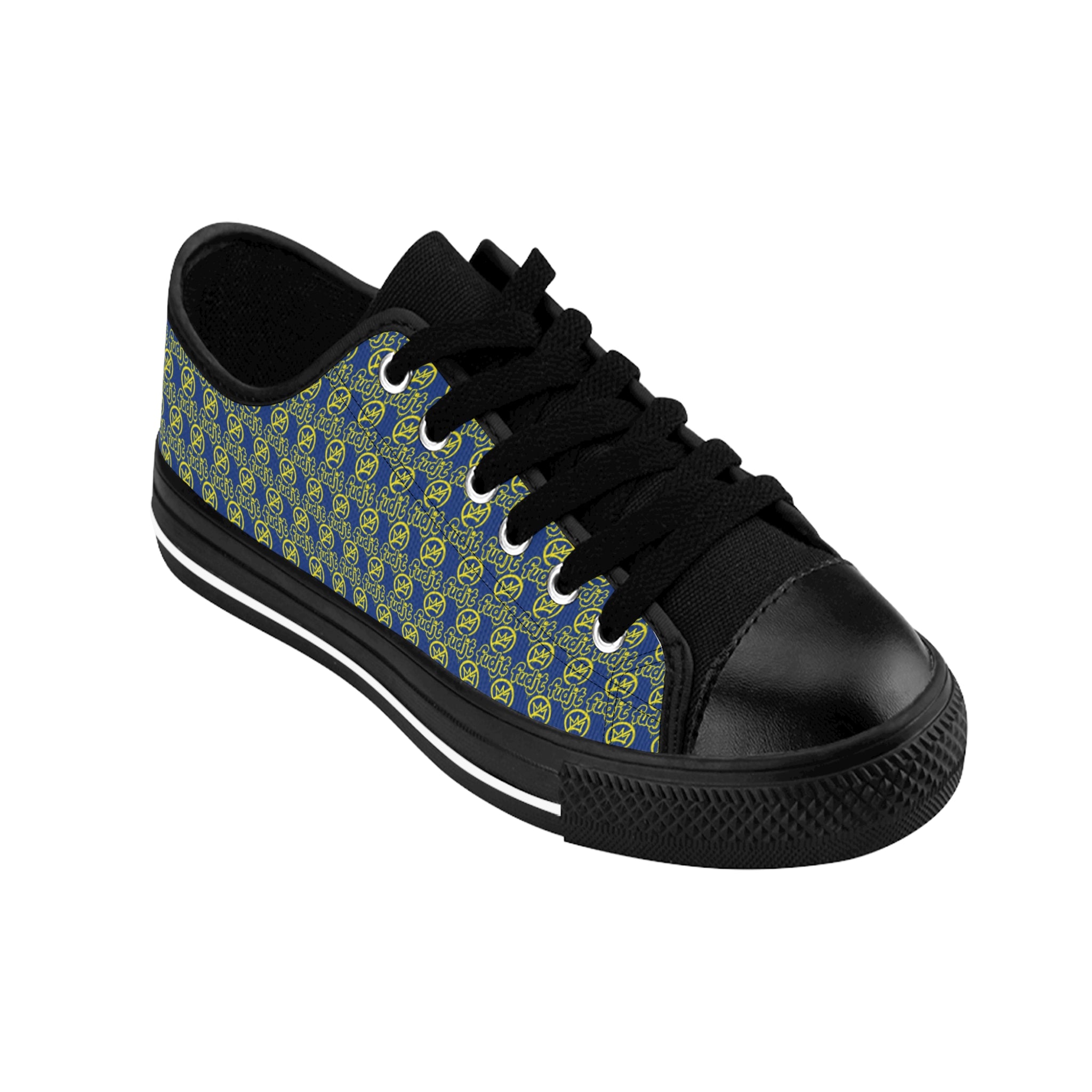 Dark Blue Golden fudjt No Kings Street Style Sneakers | Women & Girls All Over .5 Low Top