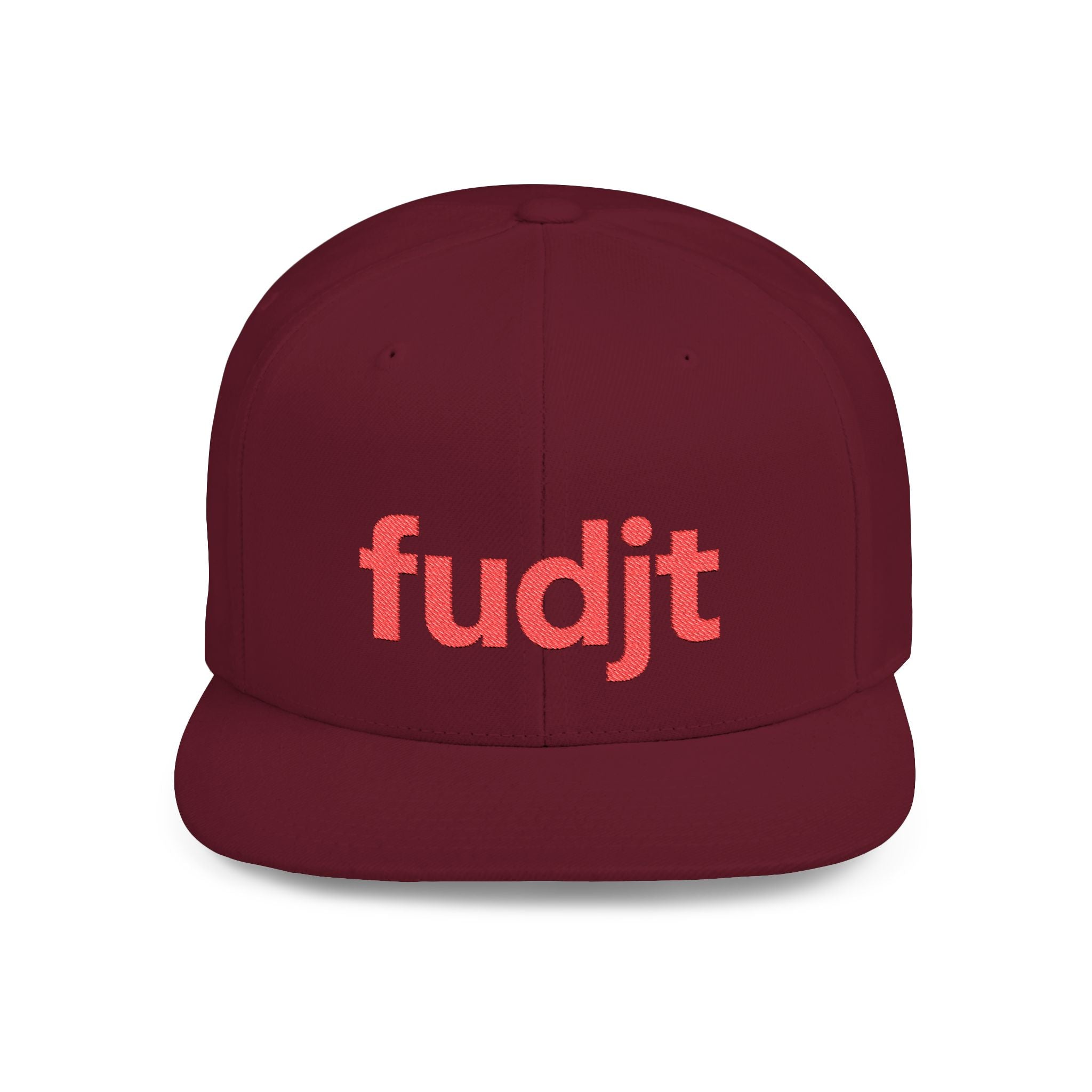 Stylish Flat Bill Snapback Red fudjt Streetwear Logo Cap | 12 Colors