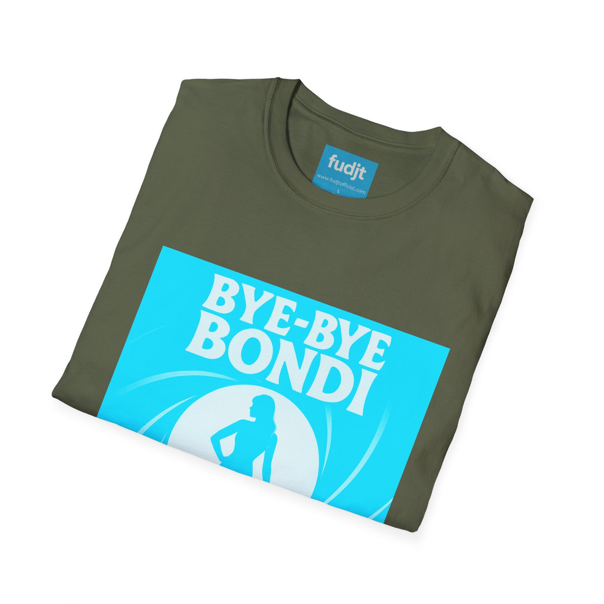 Bye-Bye Bondi | Blue Smoke Screen Retro fudjt Tee | 15 Colors