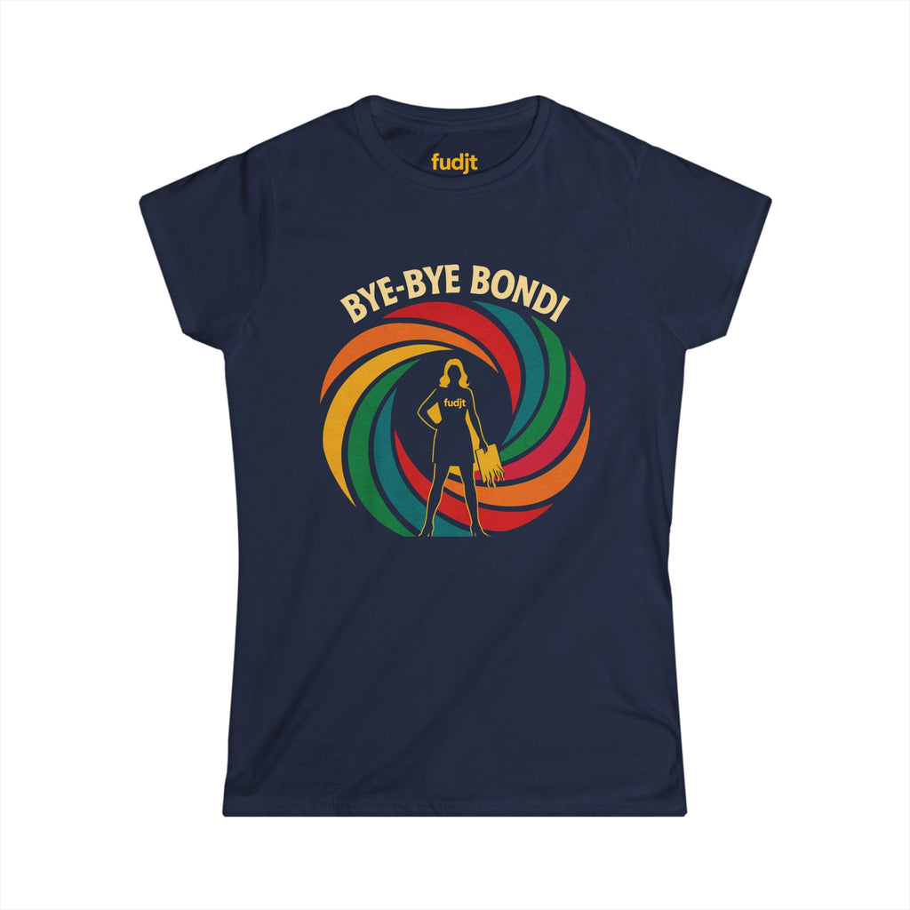 Women's Bye-Bye Bondi Spiral Baddie fudjt Comfy Stylie Tee | 8 Colors
