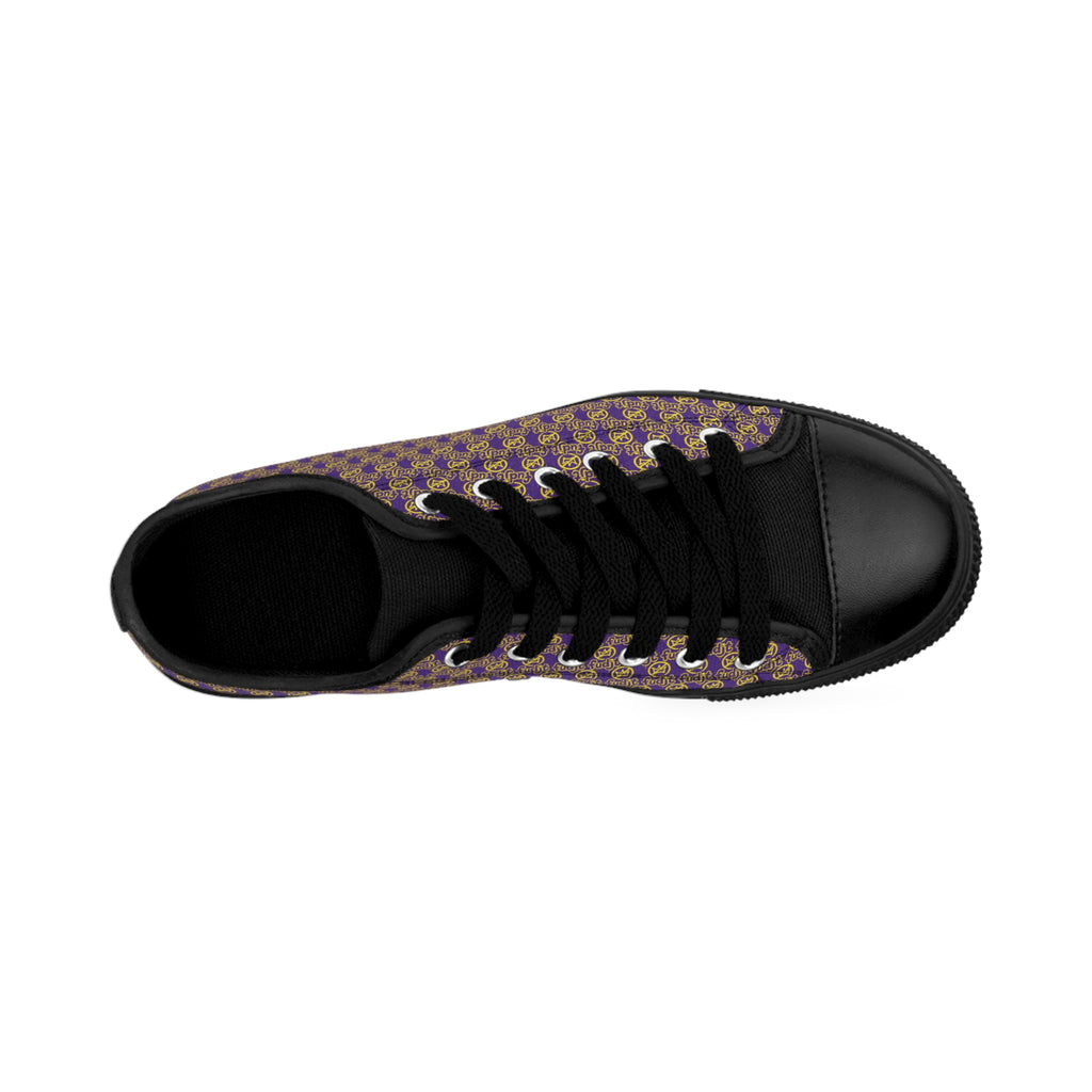 Purple Golden fudjt No Kings Street Style Sneakers | Women & Girls All Over .5 Low Top
