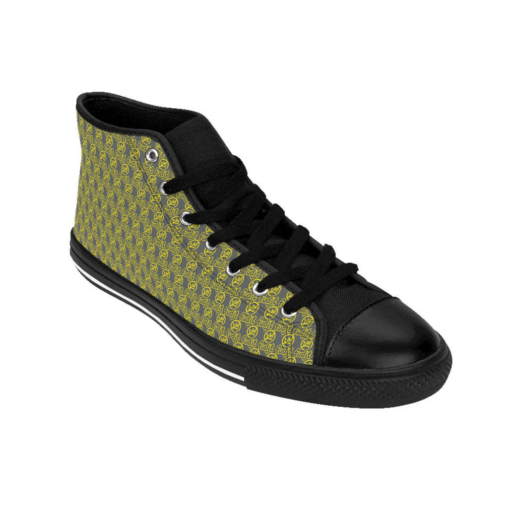 Dark Gray Golden fudjt No Kings Street Style Sneakers | Women & Girls .5 High Top