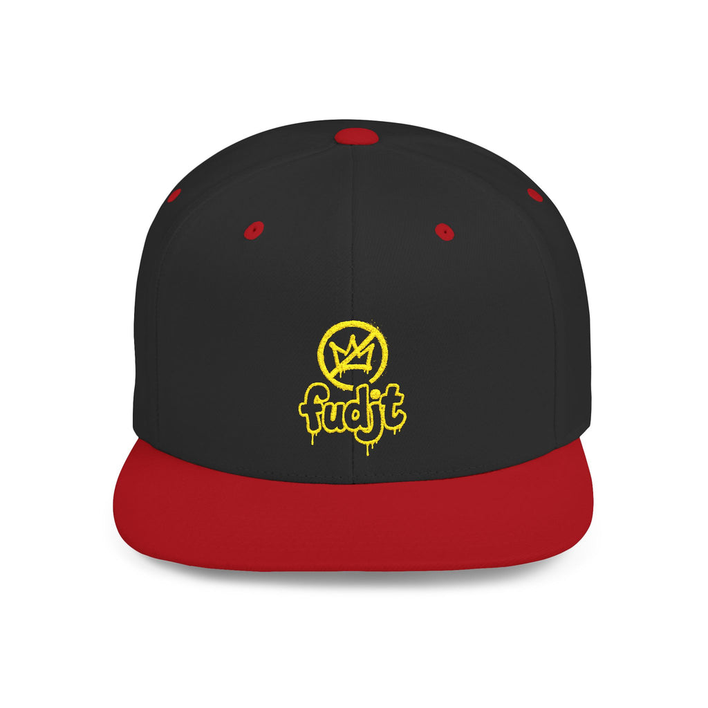 Golden fudjt No Kings Flat Bill Snapback Hat | Embroidered |  14 Colors
