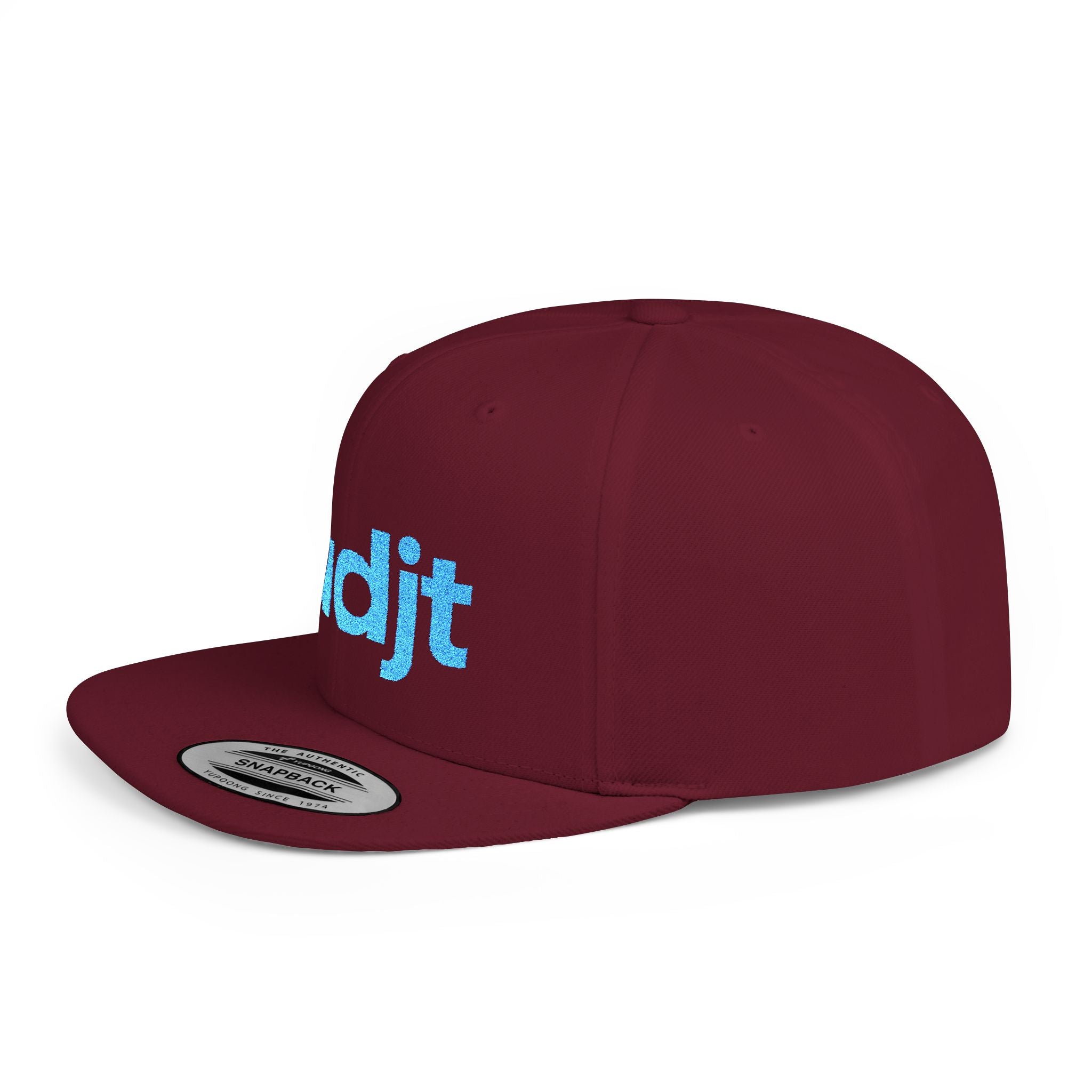 Stylish Flat Bill Snapback Turquoise fudjt Streetwear Logo Cap | 12 Colors