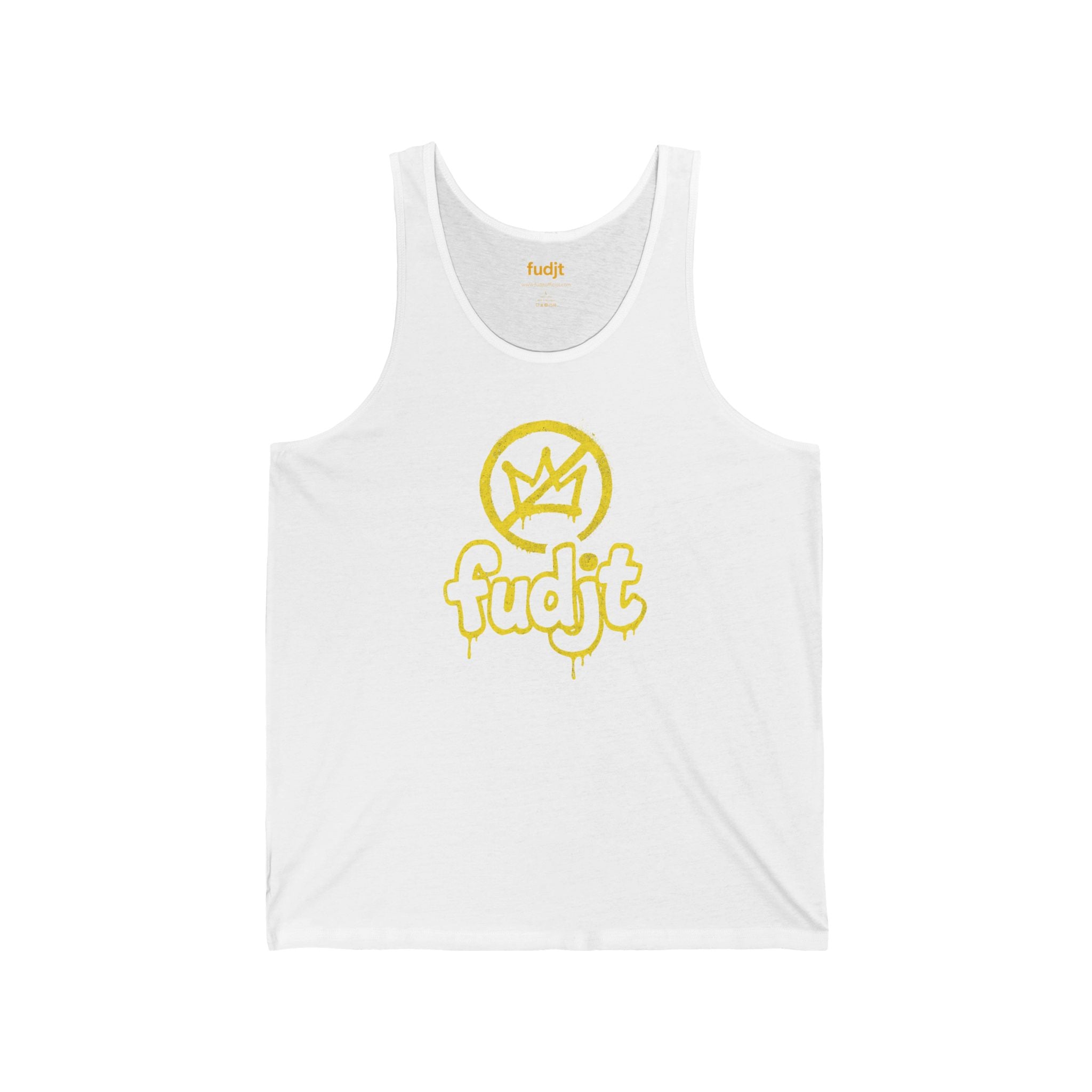 Golden fudjt No Kings Jersey Tank | Front & Back Graphic | 4 Stylish Colors