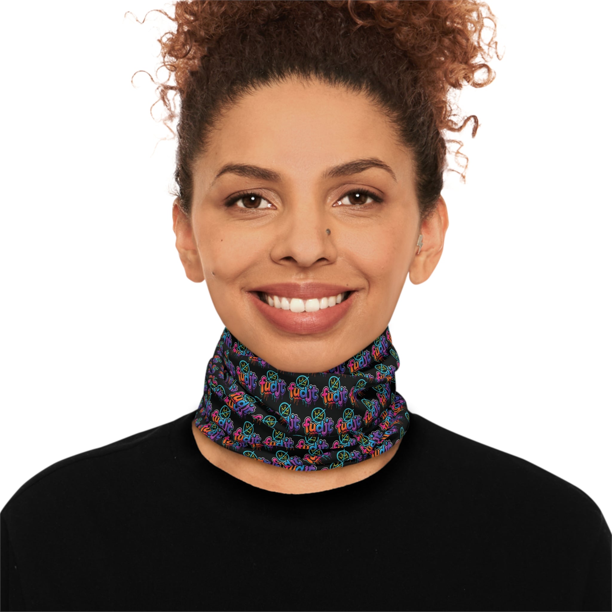 fudjt No Kings Clown Town 1 Neck Gaiter